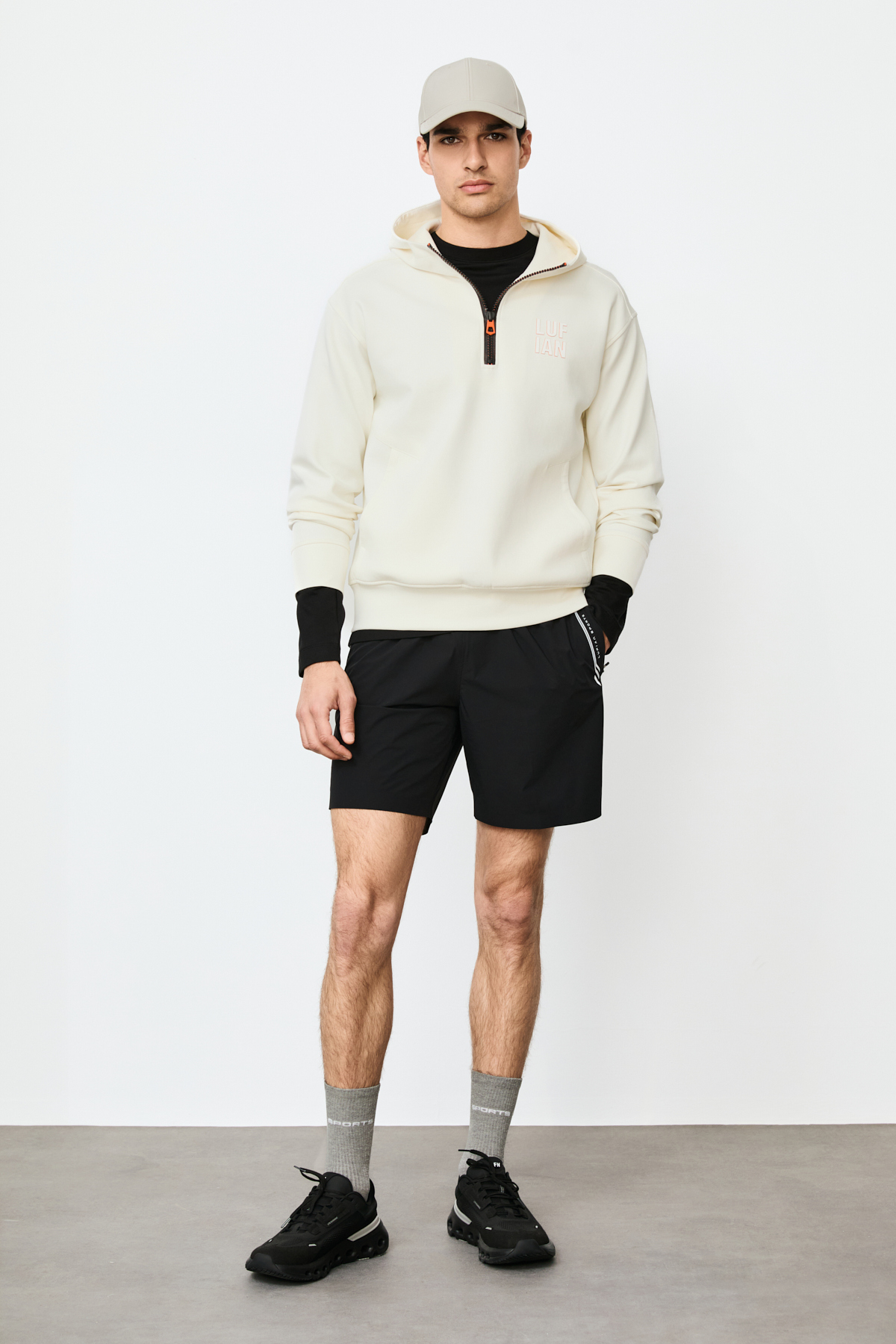 Grayson Erkek Sweatshirt Kırık Beyaz - LUFIAN (1)