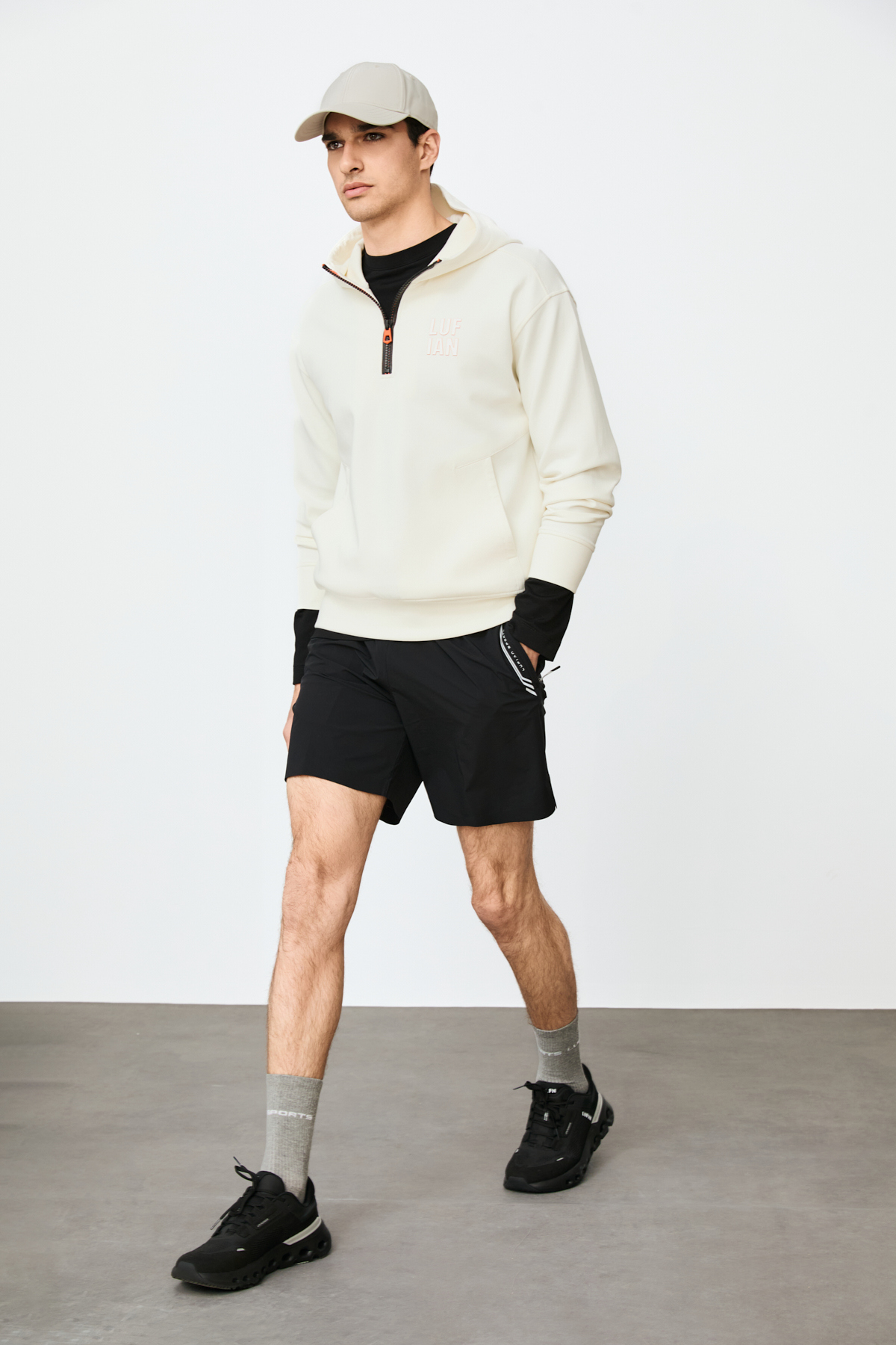 Male Sweatshirt Off Whıte - LUFIAN