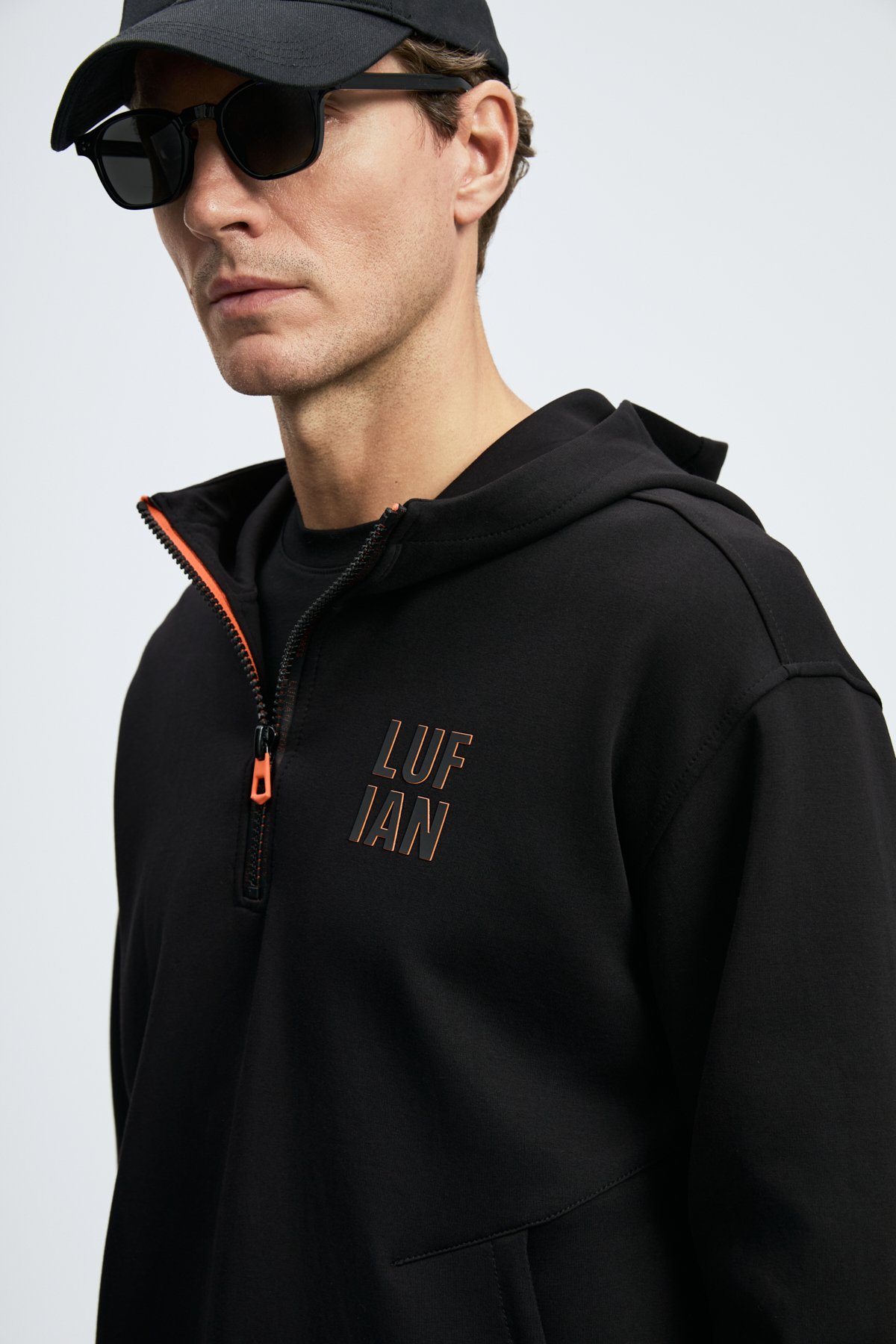 Grayson Erkek Sweatshirt Siyah - LUFIAN