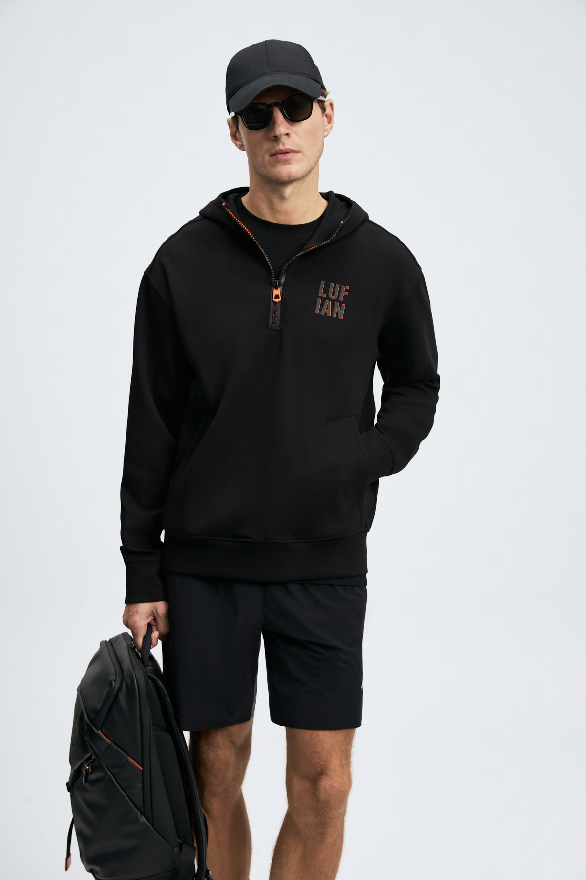 Male Sweatshirt Black - LUFIAN