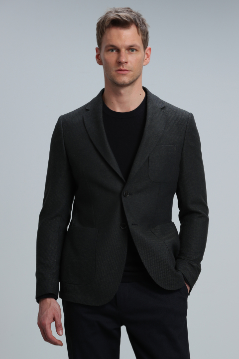 Greg Spor Erkek Blazer Ceket Slim Fit Yeşil - LUFIAN
