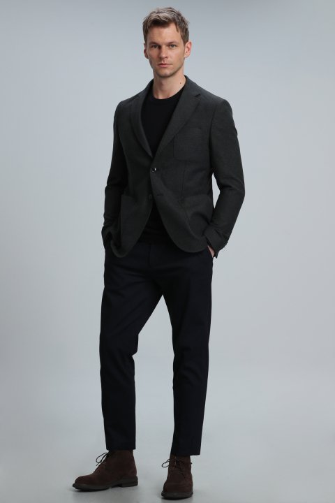 Greg Spor Erkek Blazer Ceket Slim Fit Yeşil - LUFIAN (1)