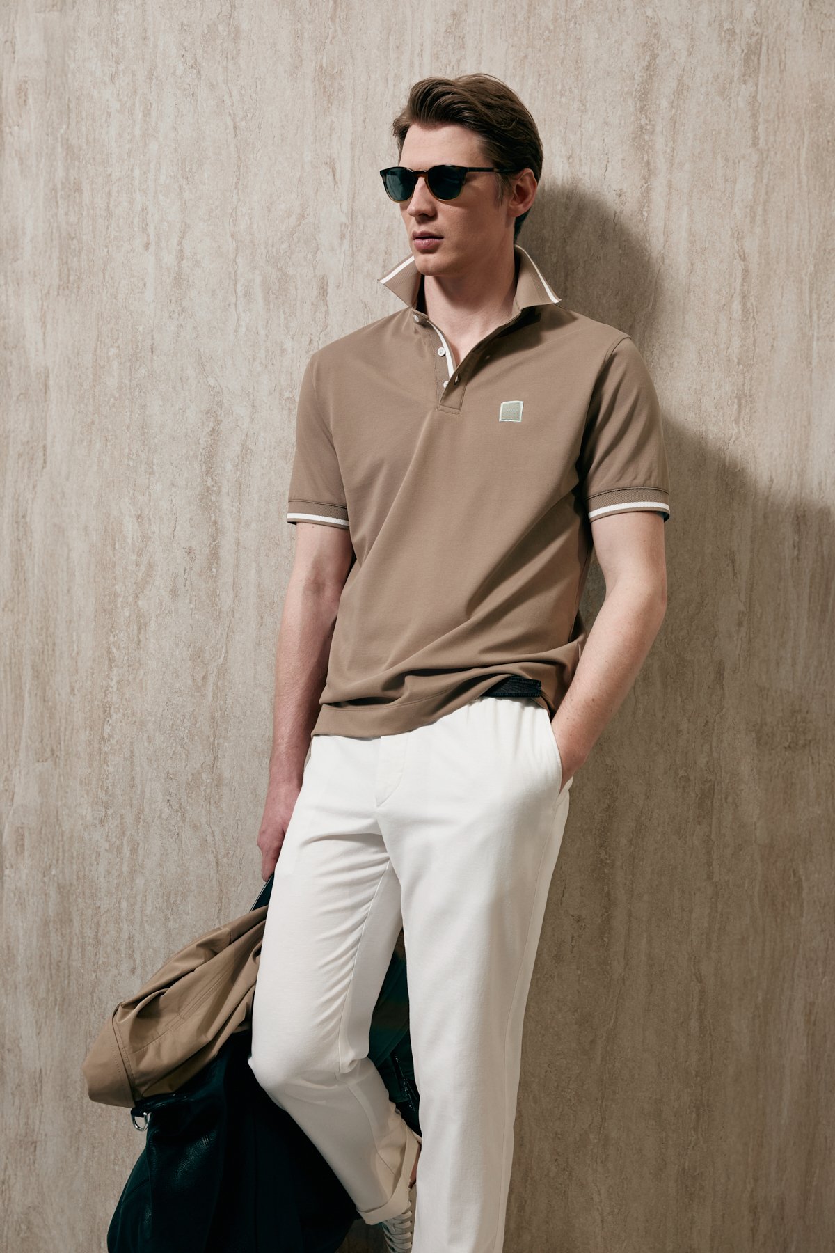 Grom Smart Erkek Polo Tişört Toprak - Lufian (1)