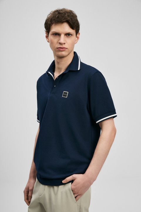Grom Smart Erkek Polo Tişört Lacivert - Lufian