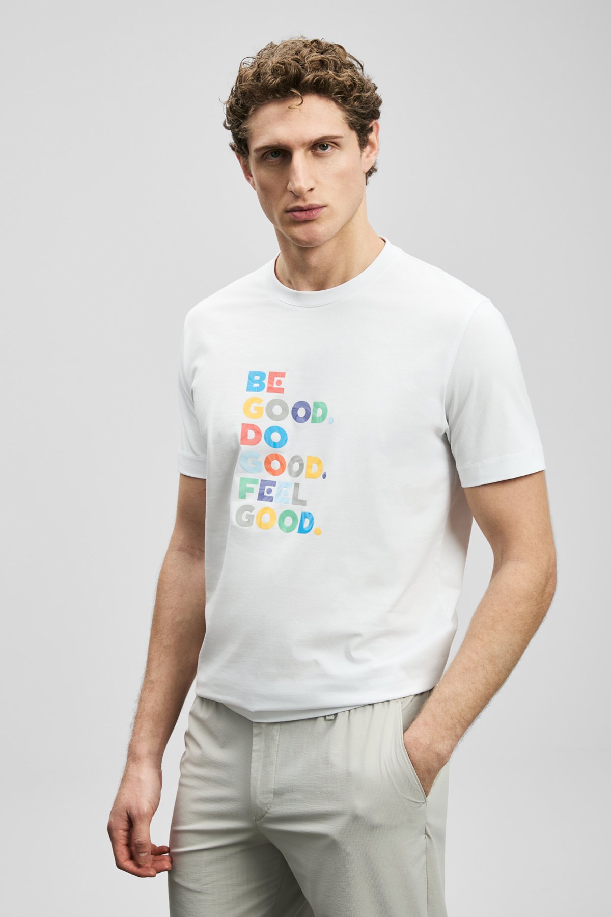 Good Modern Grafik Tişört Kırık Beyaz - Lufian