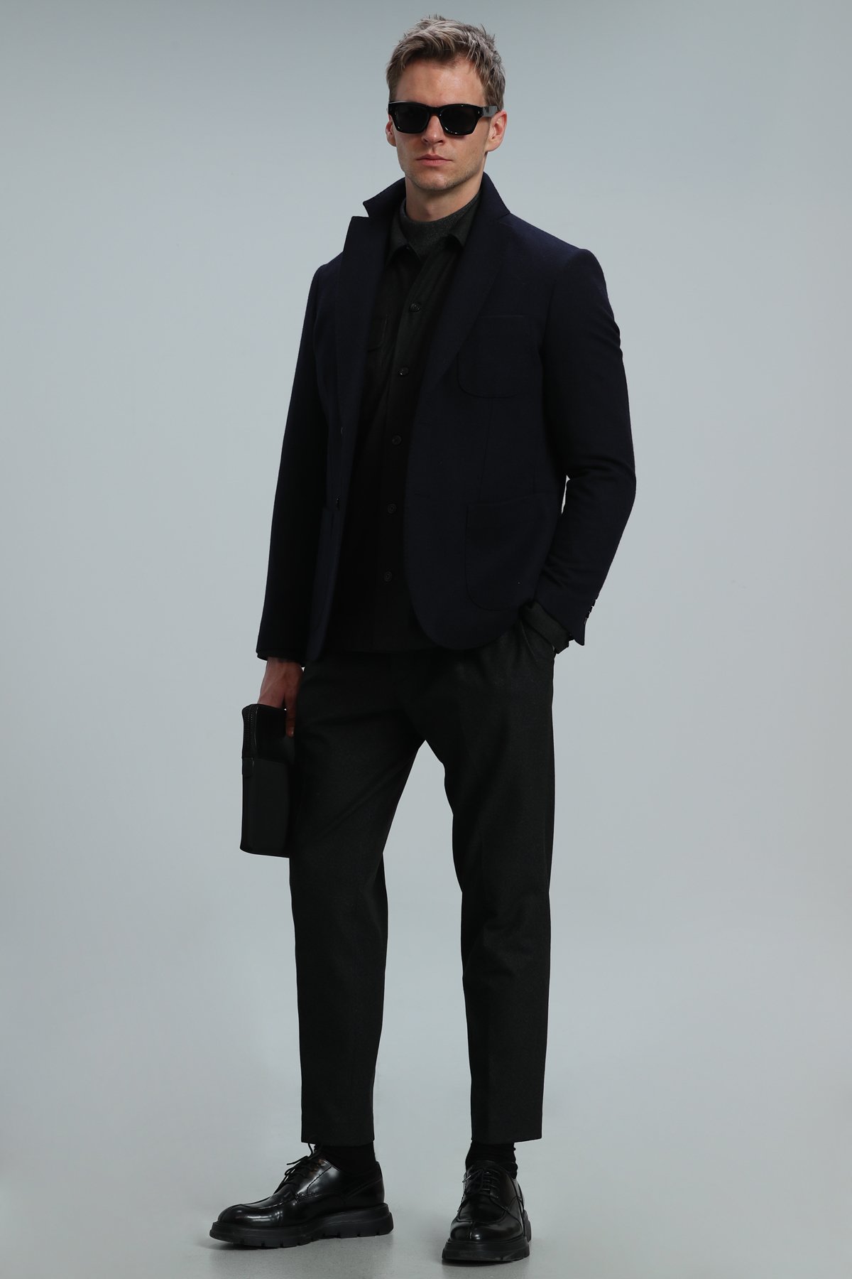 Haly Spor Erkek Blazer Ceket Slim Fit Lacivert - Lufian (1)