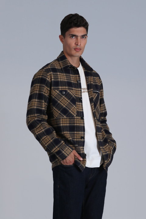 Hammer Men Basic Shirt Slım Fıt Navy - Lufian