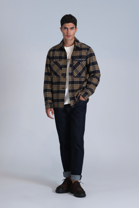 Hammer Men Basic Shirt Slım Fıt Navy - Lufian (1)