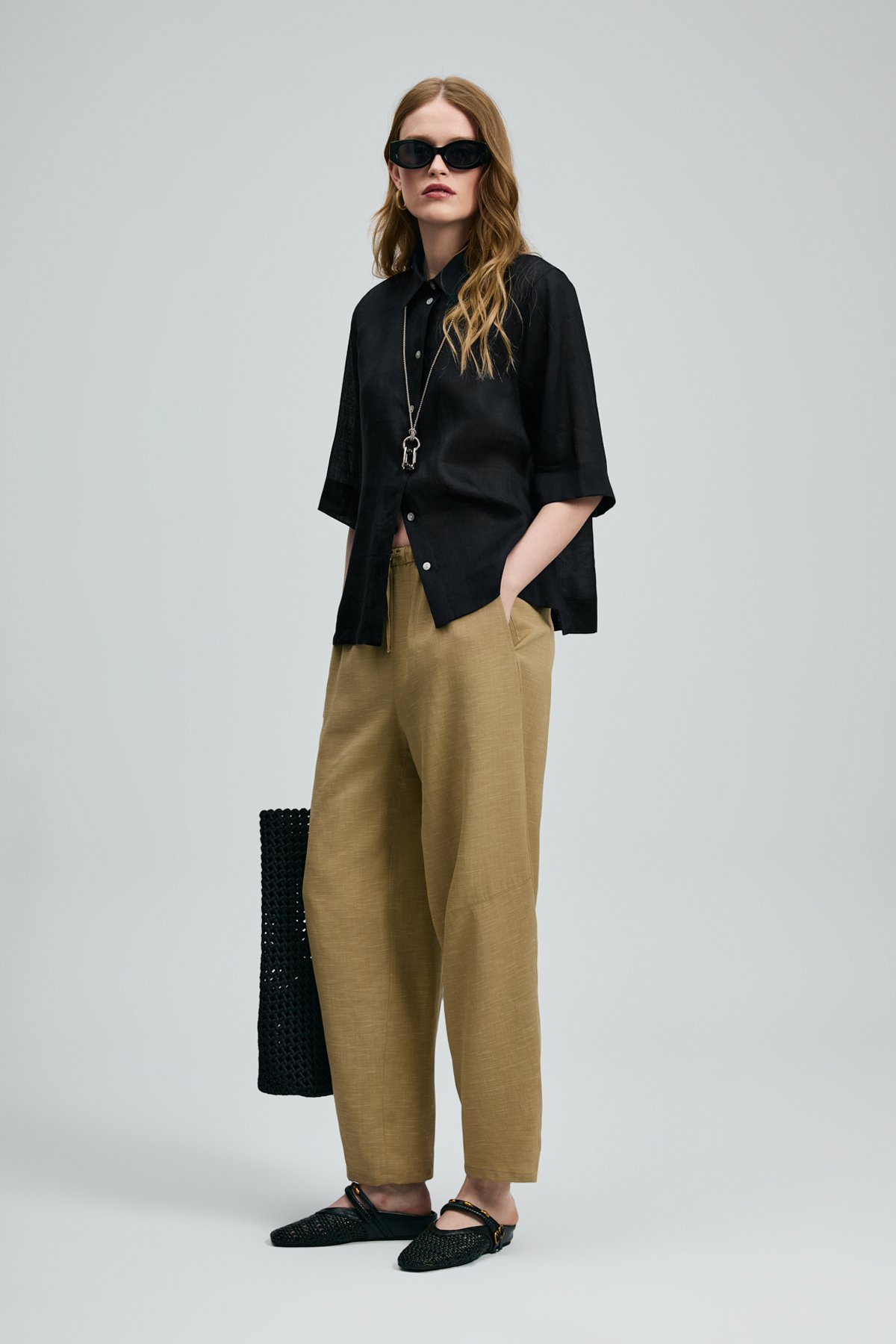 Hanna Kadın Gömlek Siyah - Lufian (1)