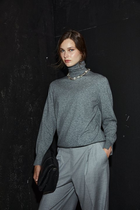 Harper Kadın Kazak Gri - Lufian (1)