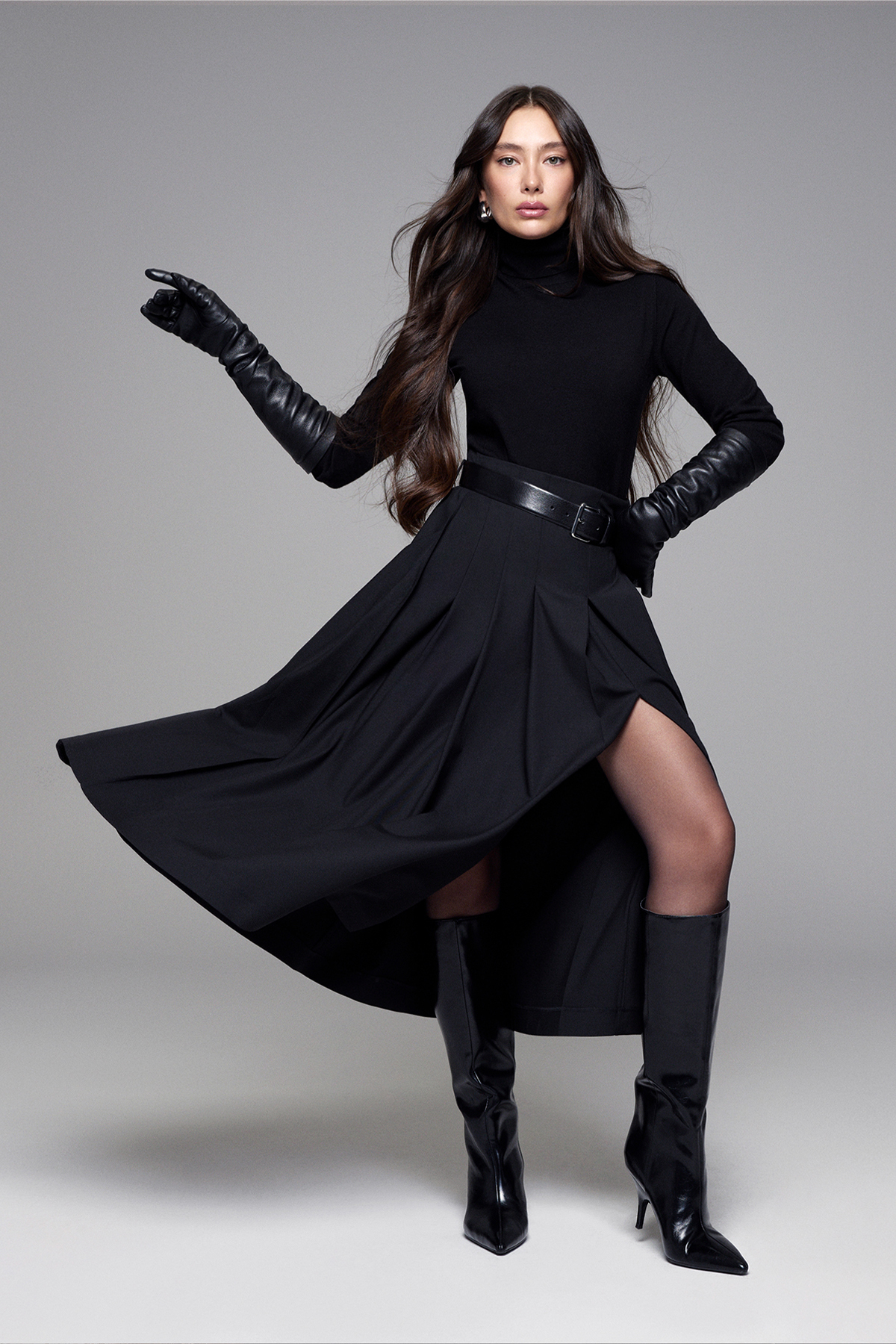 35% Acrylıc 27% Polyester 21%ptt 9% Nylon 6% Camel 2% Spandex Black - Lufian (1)