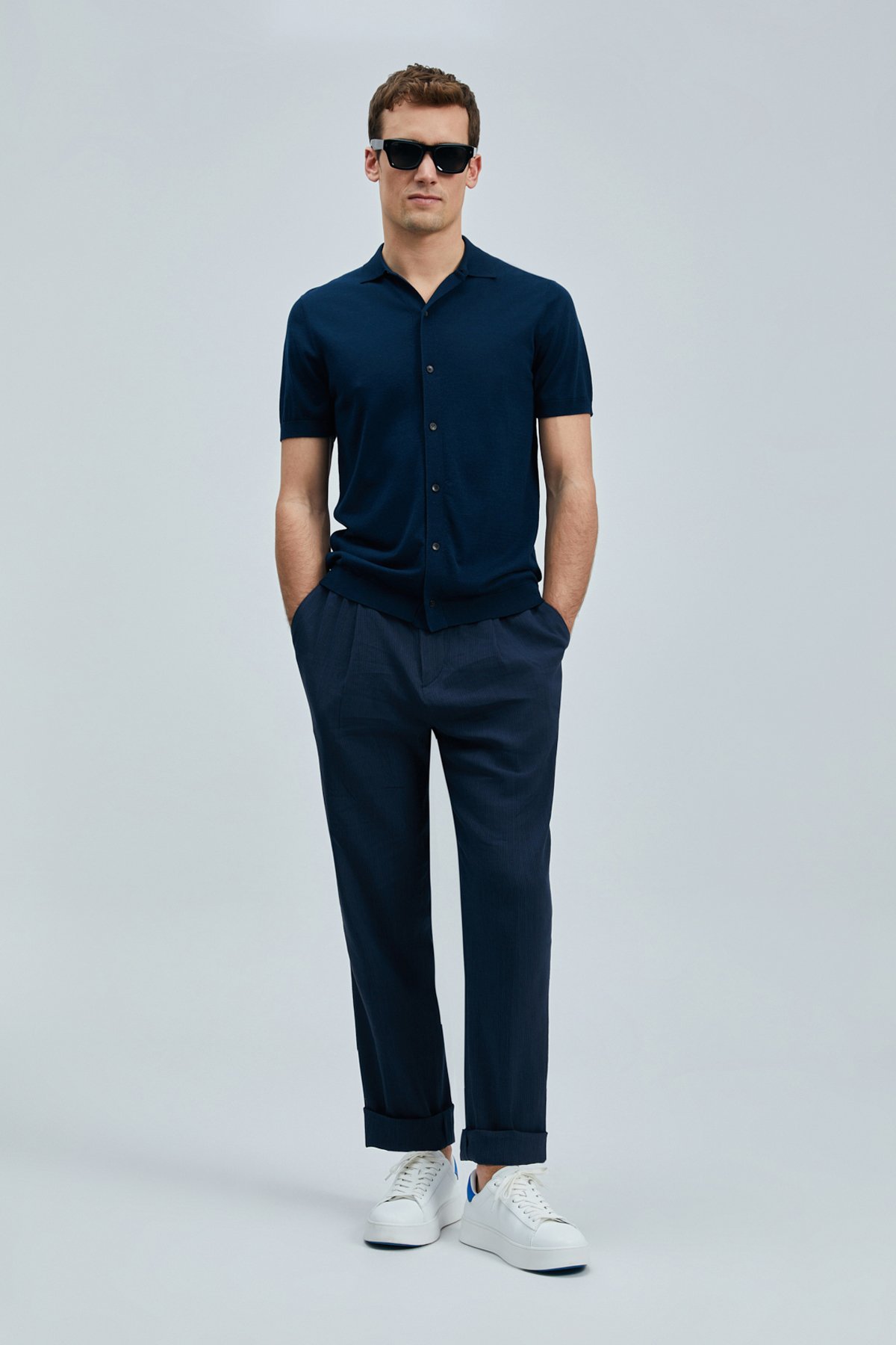 Hector Erkek Modal Karışımlı Kazak Lacivert - Lufian