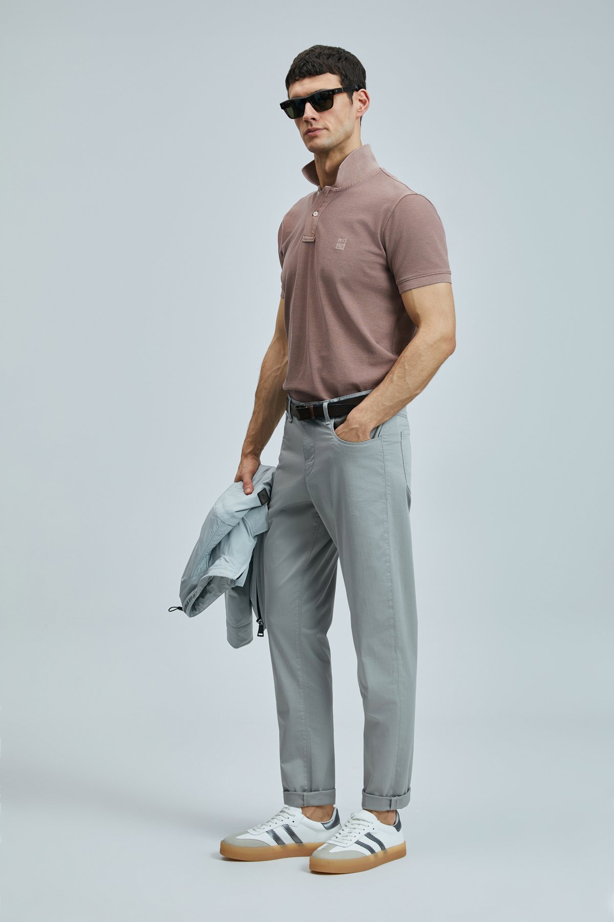 Helt Sports 5 Pocket Mens Pants Slım Fıt Gray - Lufian (1)