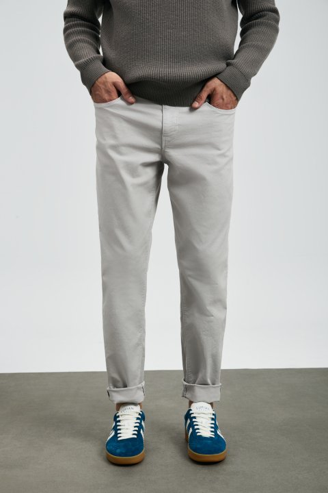 Helt Spor 5 Cep Erkek Pantolon Slim Fit Gri - Lufian (1)