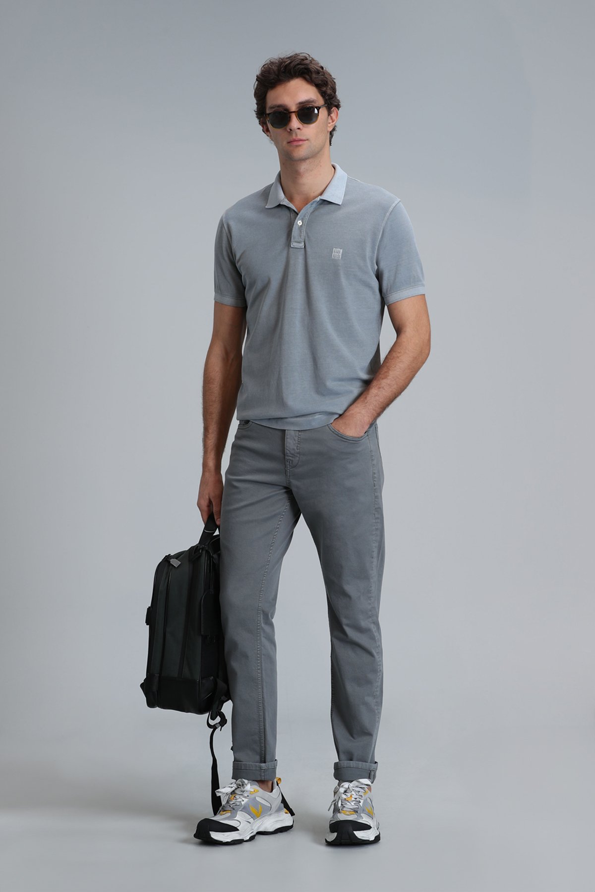 Helt Spor 5 Cep Erkek Pantolon Slim Fit Yeşil - Lufian