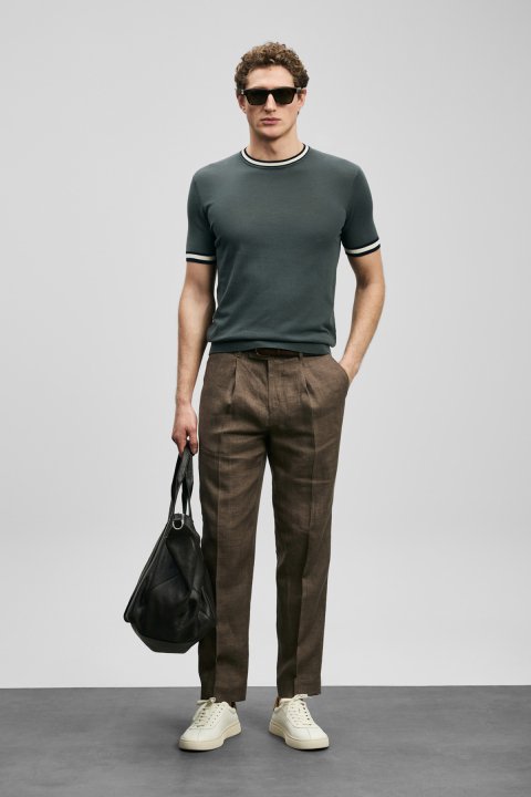 Henry Erkek Pamuklu Kazak Nefti Yeşil - Lufian (1)