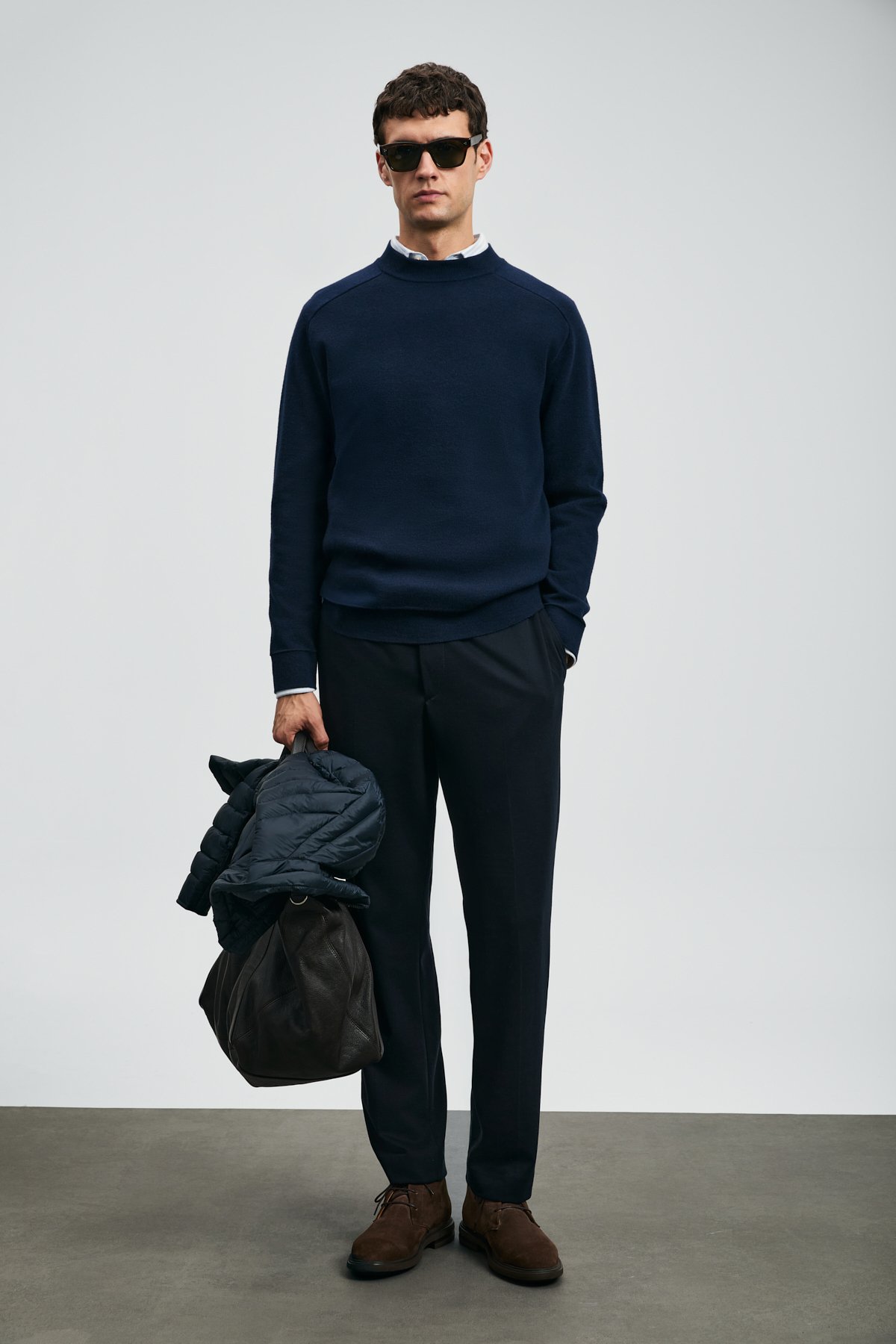 Herman Erkek Kazak Lacivert - Lufian