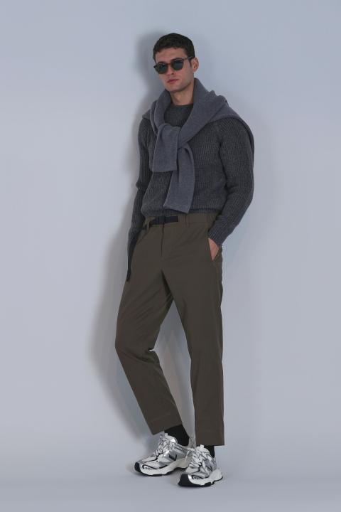 Hıdden Spor Erkek Chino Pantolon Slim Fit Yeşil - Lufian