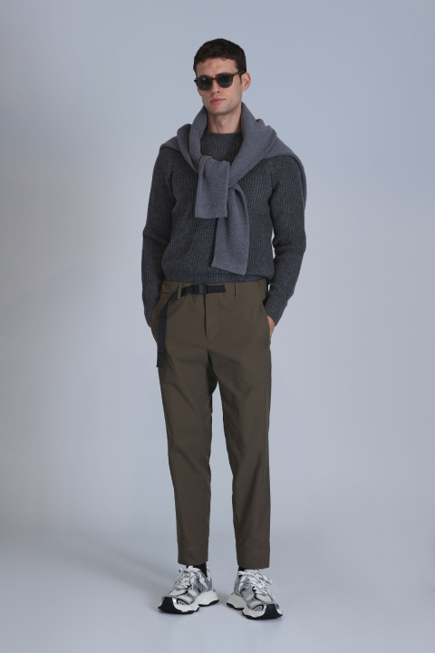 Hıdden Spor Erkek Chino Pantolon Slim Fit Yeşil - Lufian (1)