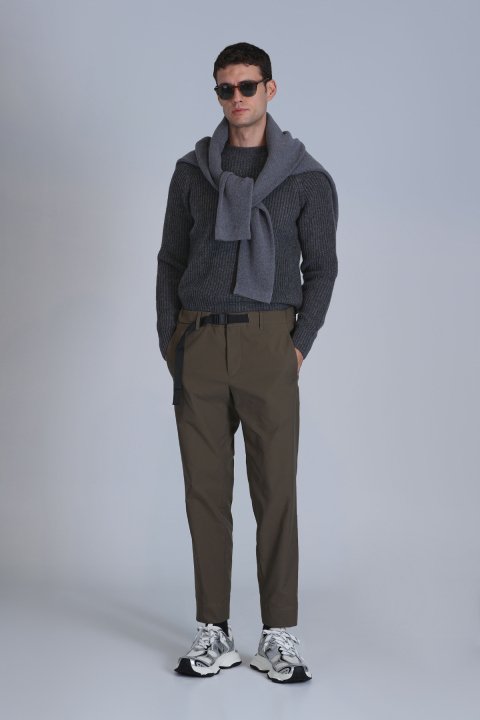 Hıdden Spor Erkek Chino Pantolon Slim Fit Yeşil - Lufian (1)