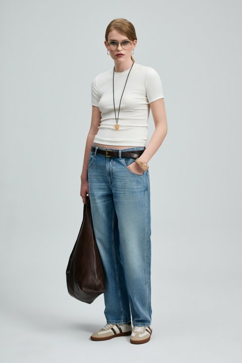 Hılton Women's T-Shirt Off White - Lufian (1)
