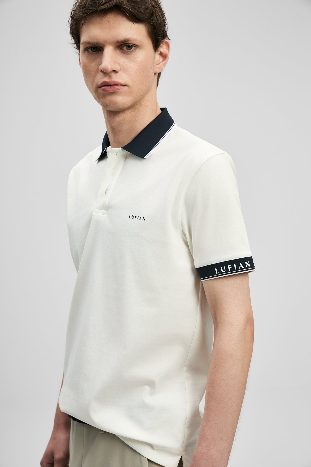 Hold Smart Erkek Polo Tişört Kırık Beyaz - Lufian