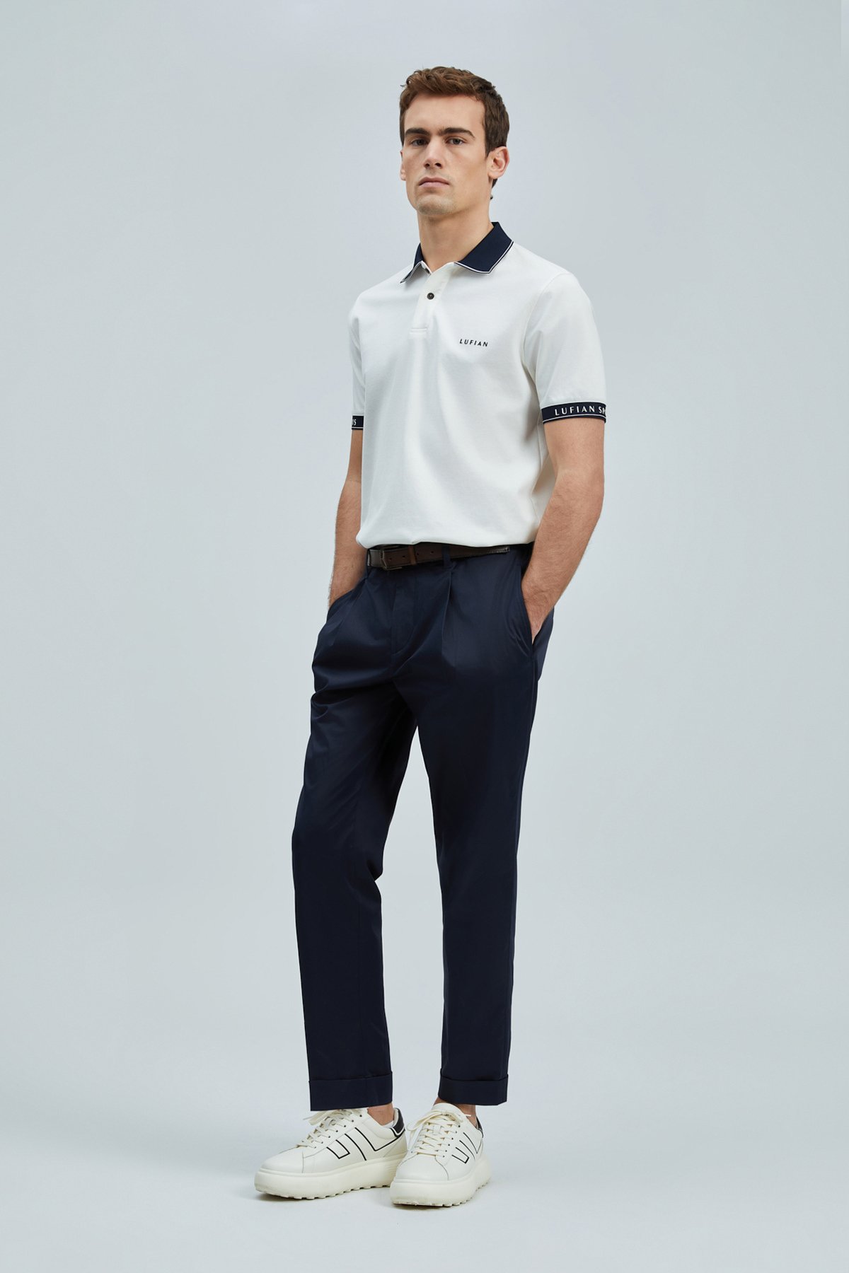 Hold Smart Erkek Polo Tişört Kırık Beyaz - Lufian (1)