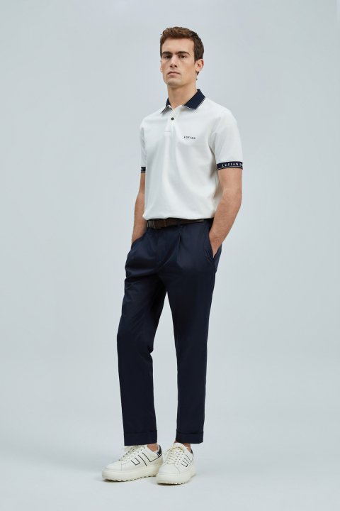 Hold Smart Erkek Polo Tişört Kırık Beyaz - Lufian (1)