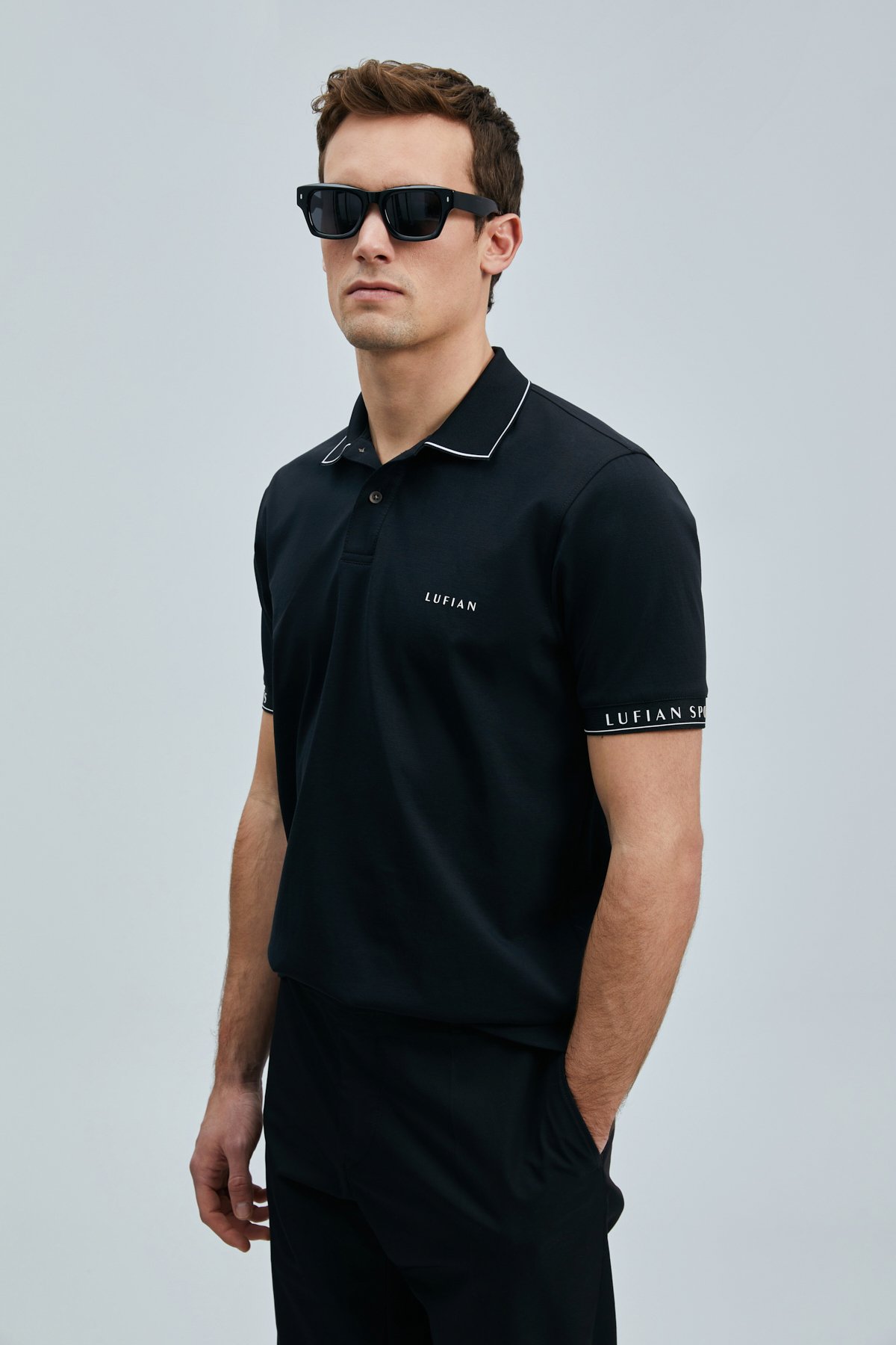 Hold Smart Erkek Polo Tişört Siyah - Lufian (1)