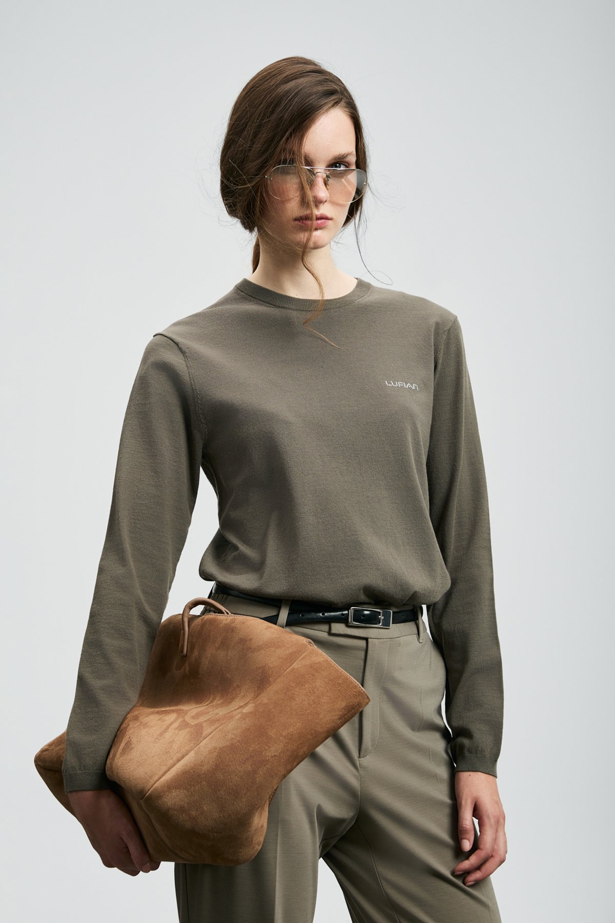 Hoper Kadın Kazak Yeşil - Lufian (1)