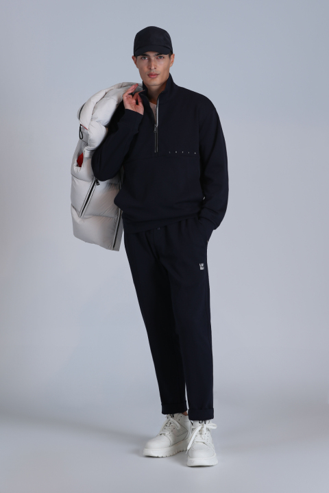 Howe Erkek Sweatshirt Lacivert - Lufian (1)