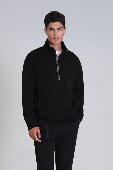 Howe Erkek Sweatshirt Siyah - Lufian
