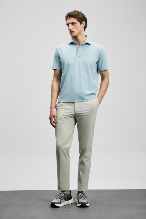 Hudson Smart Erkek Polo Tişört Açık Mavi - LUFIAN
