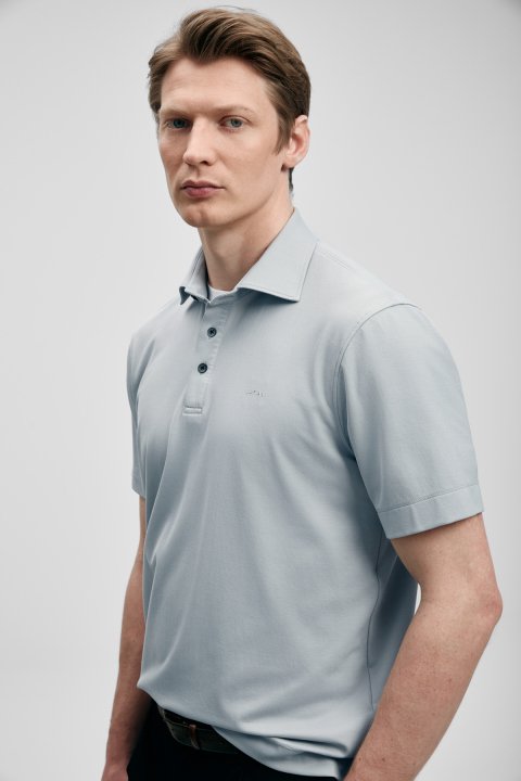 Hudson Smart Erkek Polo Tişört Taş - LUFIAN