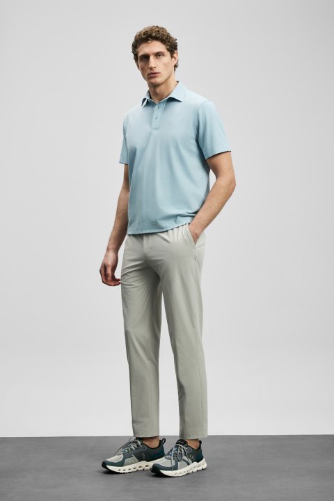 Hudson Smart Men's Polo T-Shirt Light Blue - Lufian (1)