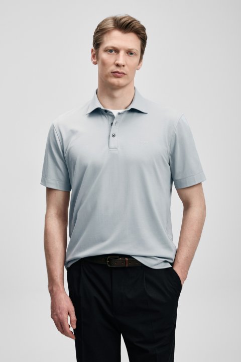 Hudson Smart Men's Polo T-Shirt Stone - Lufian