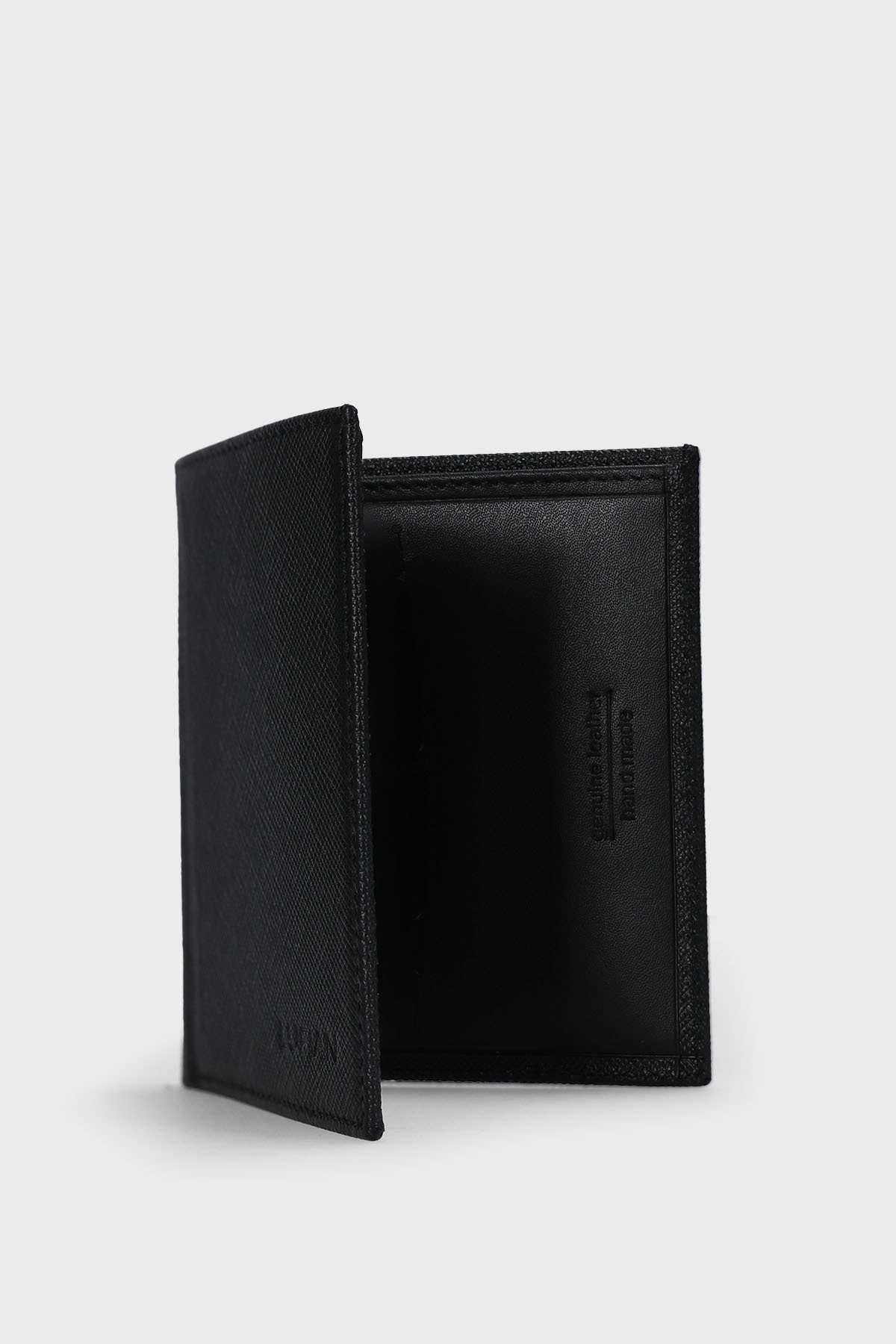 Hugo 103/3 Men's Leather Wallet Black - LUFIAN (1)