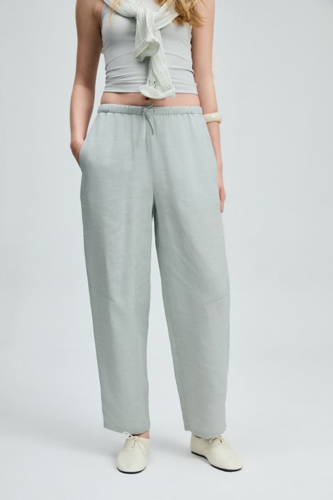 Humer Kadın Pantolon Nane Yeşili - Lufian (1)