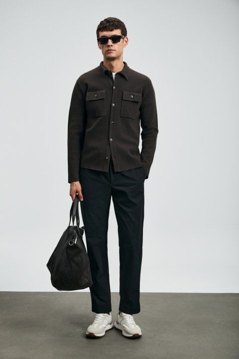 Igor Erkek Hırka Kahverengi - Lufian (1)