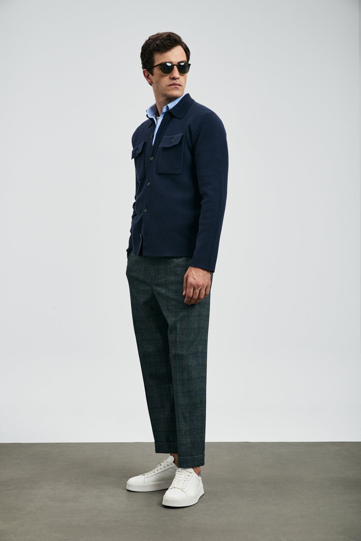 Male Cardigan Navy - Lufian (1)