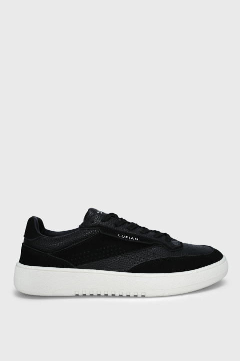 Isaac Erkek Deri Sneaker Ayakkabı Siyah - Lufian