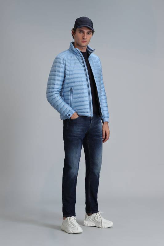 Isac Smart Jean Erkek Pantolon Slim Fit Mavi - 3