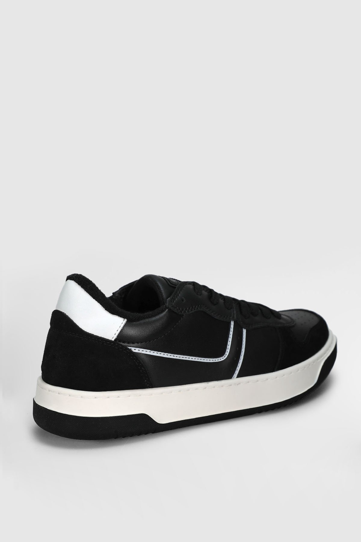 Jack Erkek Deri Sneaker Ayakkabı Siyah - Lufian (1)