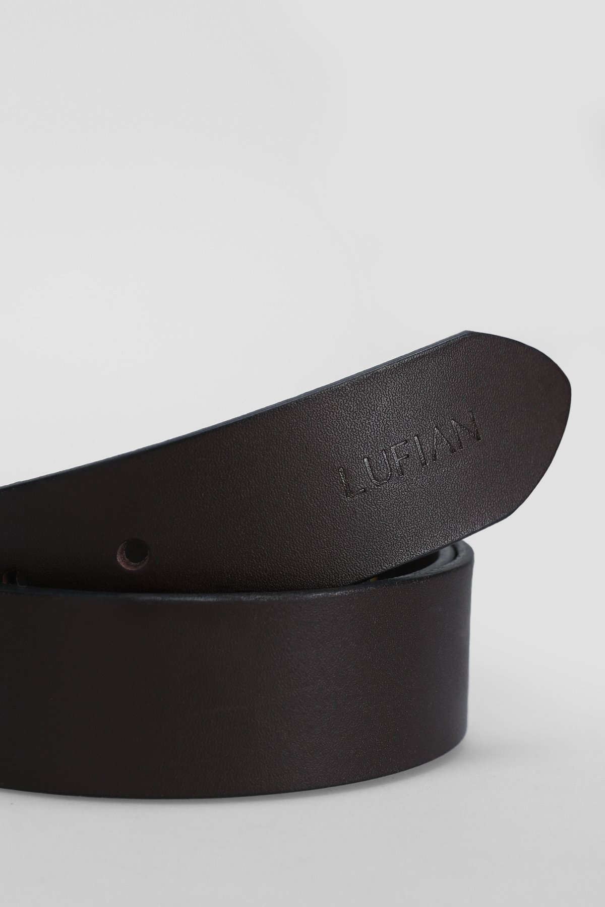 Jack Men's Leather Belt Brown - LUFIAN (1)