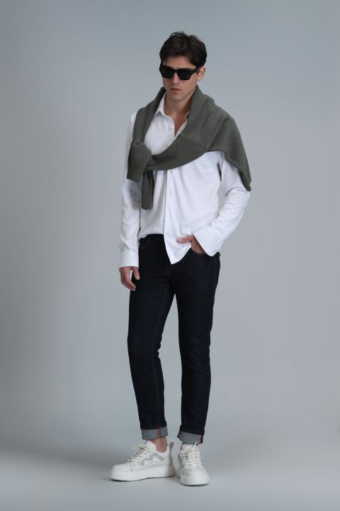 Jack Smart Jean Erkek Pantolon Slim Fit Mavi - Lufian