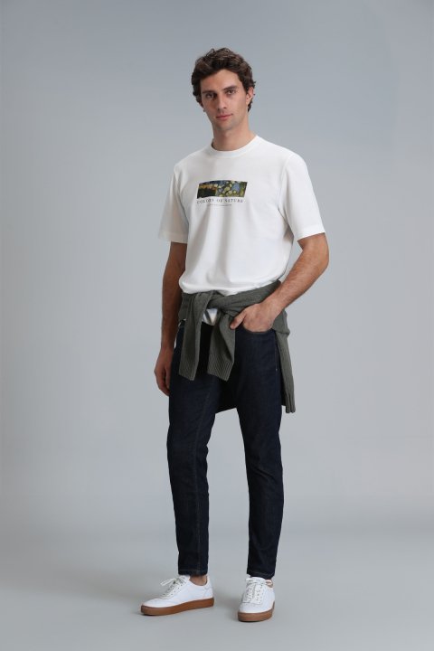 Jacob Smart Jean Mens Pants Regular Fıt Blue - Lufian