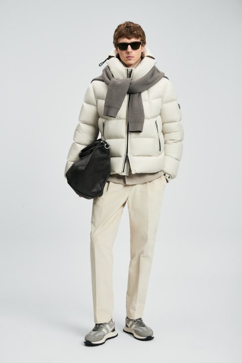 Jacop Goose Down Men's Coat Stone - Lufian (1)