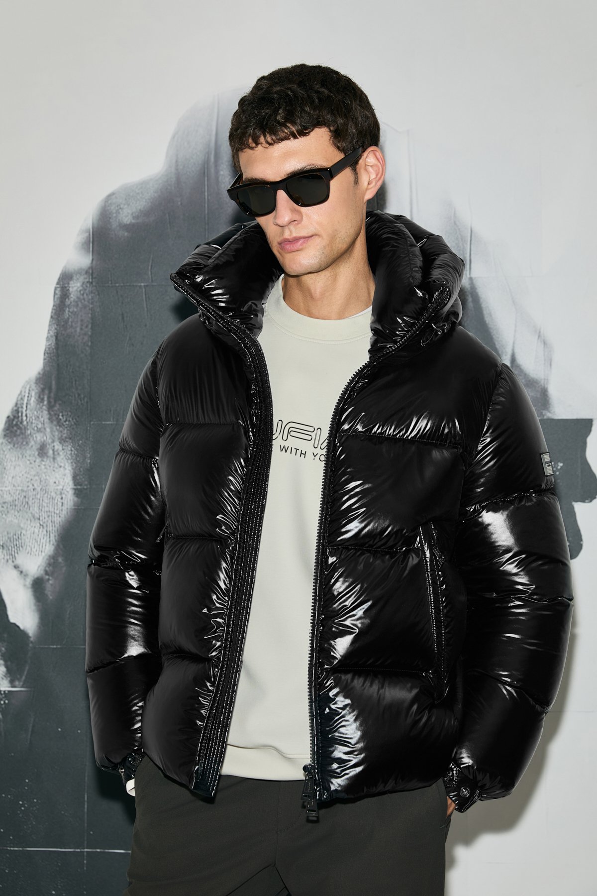 Jadon Kaz Tüyü Erkek Mont Siyah - Lufian