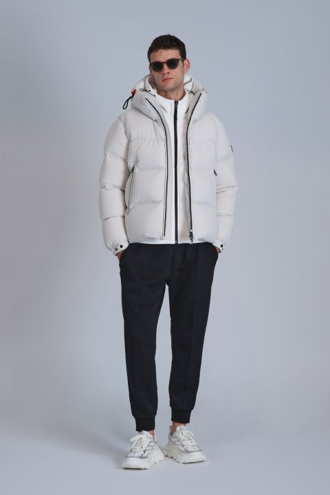 Jadon Kaz Tüyü Erkek Mont Taş - Lufian