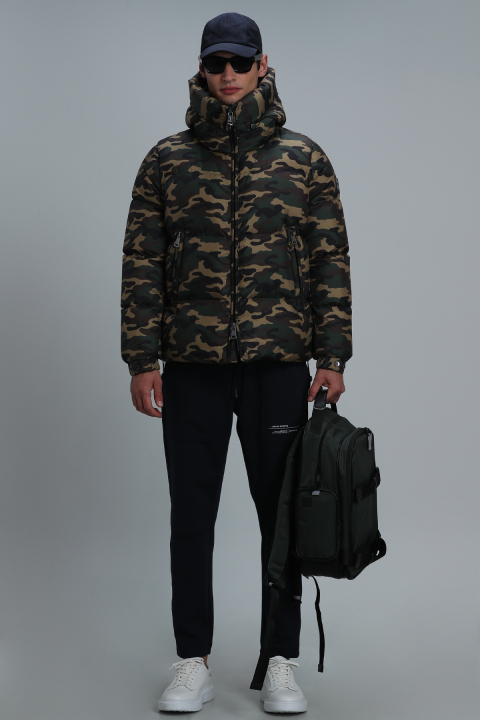 Jadon Kaz Tüyü Erkek Mont Toprak - Lufian (1)